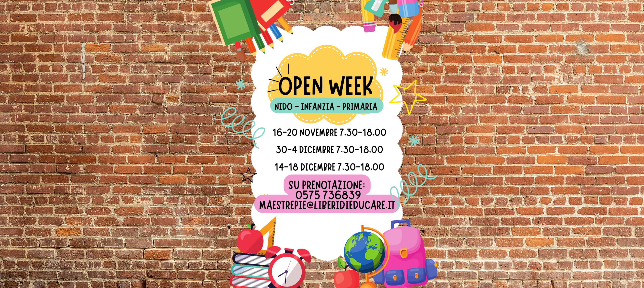 open week maestre pie